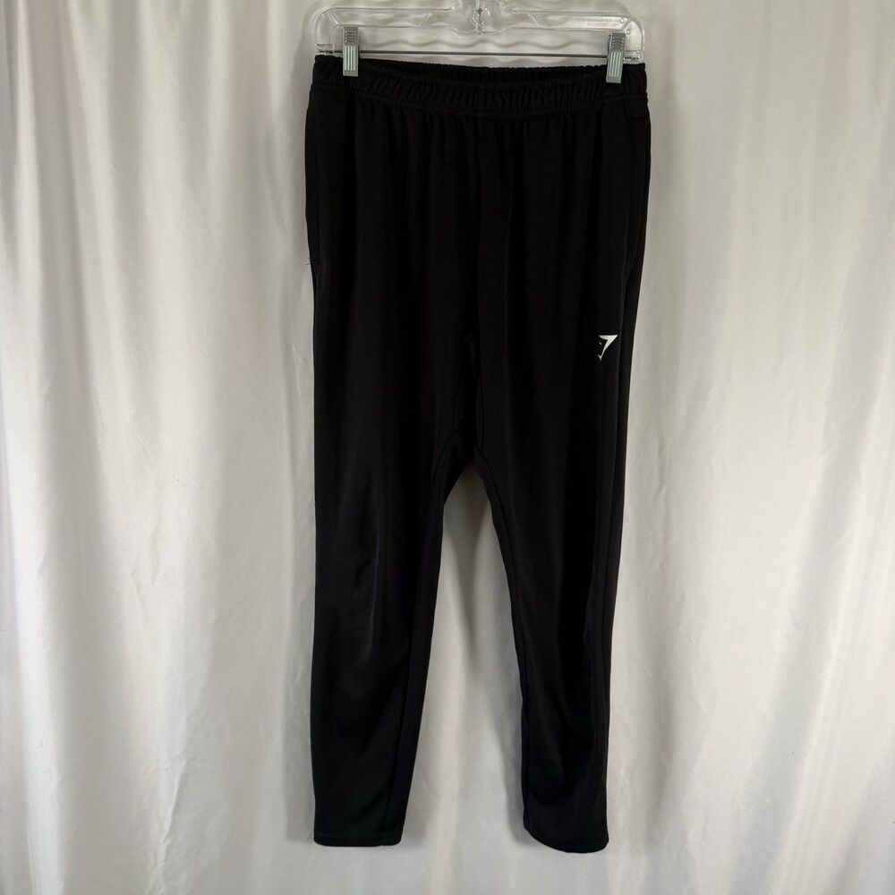 Gymshark Joggers Women's Small Black Tapered Leg Elastic Waist Drawstring Pocket